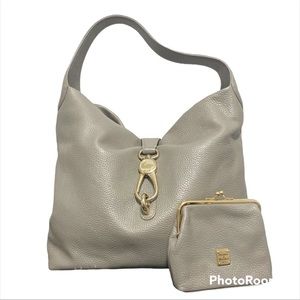 Dooney Bourke Elephant Gray Belvedere Purse and Wallet